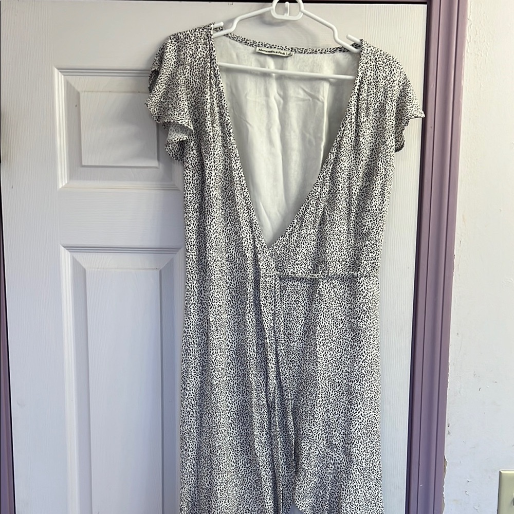 Abercrombie & Fitch Silver Sequin High Low Sundress